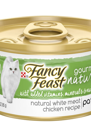 Fancy Feast Gourmet Naturals Grain-Free Pate White Meat Chicken Recipe Adult Wet Cat Food