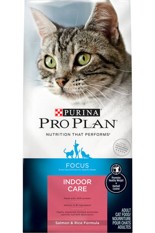 Purina Pro Plan Focus Indoor Care Salmon & Rice Formula Adult Dry Cat Food