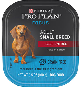 Purina Pro Plan Focus Small Breed Beef Entree Adult Wet Dog Food