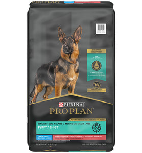 Purina Pro Plan Development Sensitive Skin & Stomach Salmon & Rice With Probiotics Large Breed Dry Puppy Food
