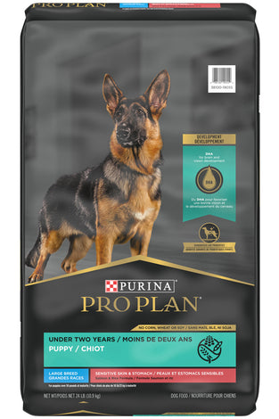 Purina Pro Plan Development Sensitive Skin & Stomach Salmon & Rice With Probiotics Large Breed Dry Puppy Food