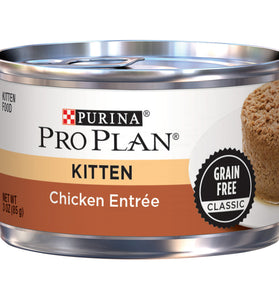 Purina Pro Plan Grain-Free Pate Salmon & Tuna Entree Pull-Top Can Wet Kitten Food
